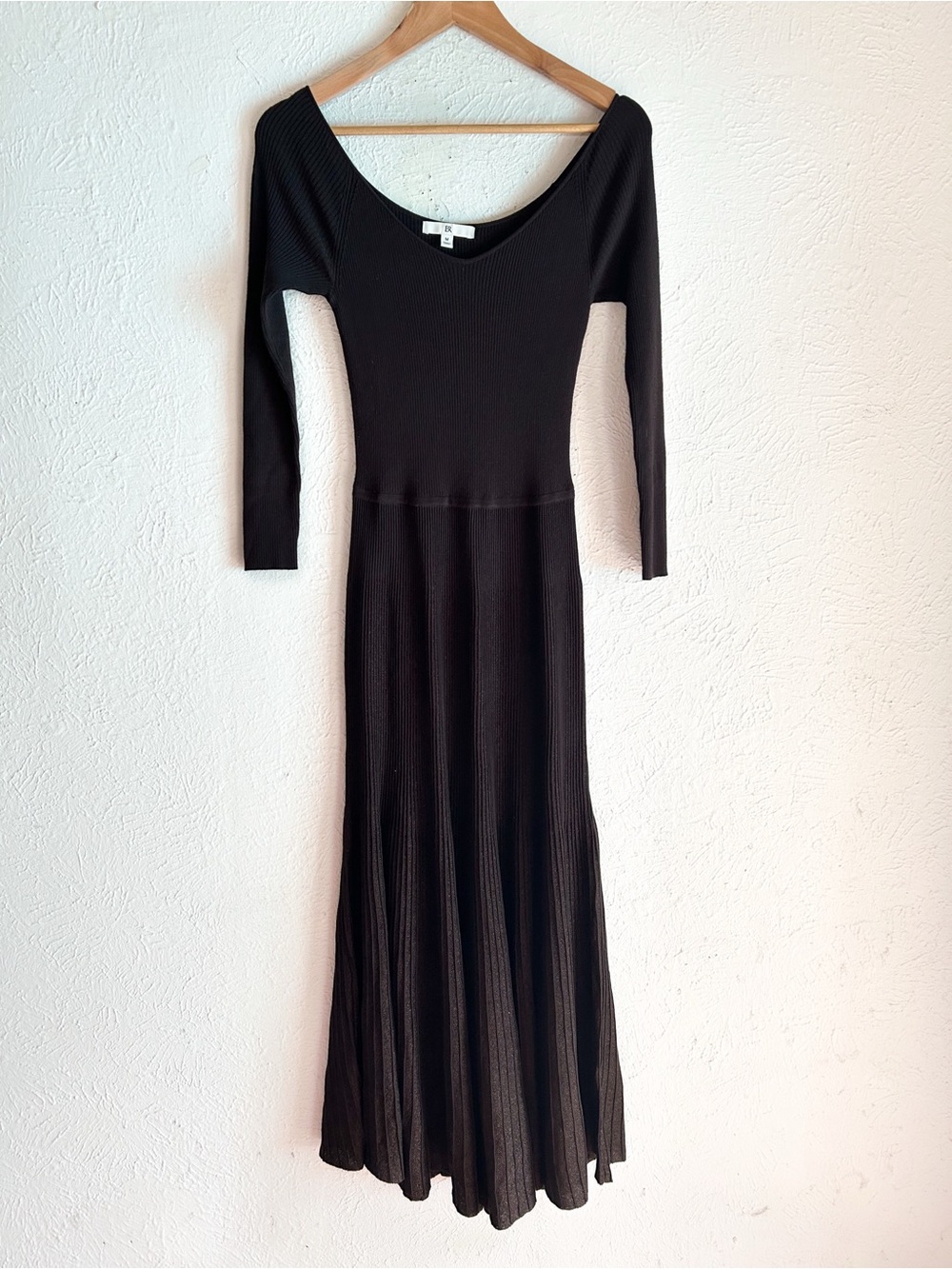 Banana Republic Sculpted V-Neck Maxi Dress Chocolate Brown Metallic Medium - Picture 2 of 7